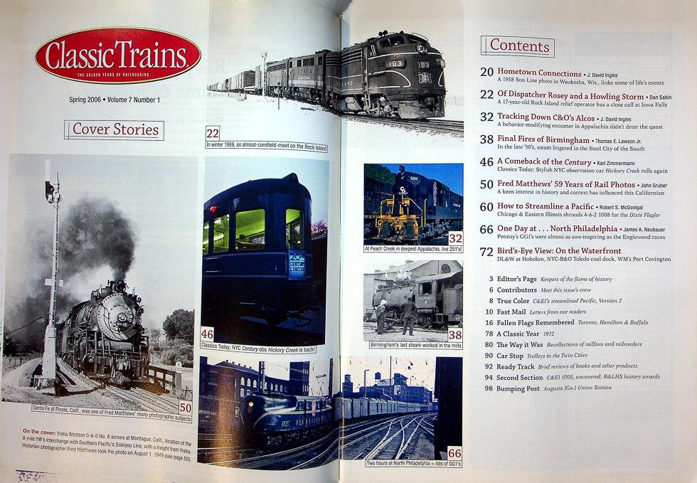 Classic Trains Railroading Magazine Spring 2006 Vol 7 No 1 Steam 1940's & '50's