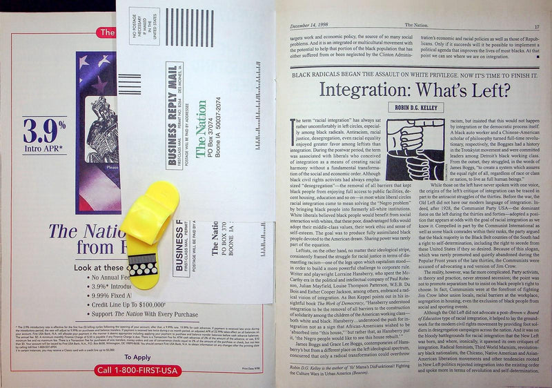 The Nation Magazine December 14 1998 Racial Integration Iraq War George Orwell