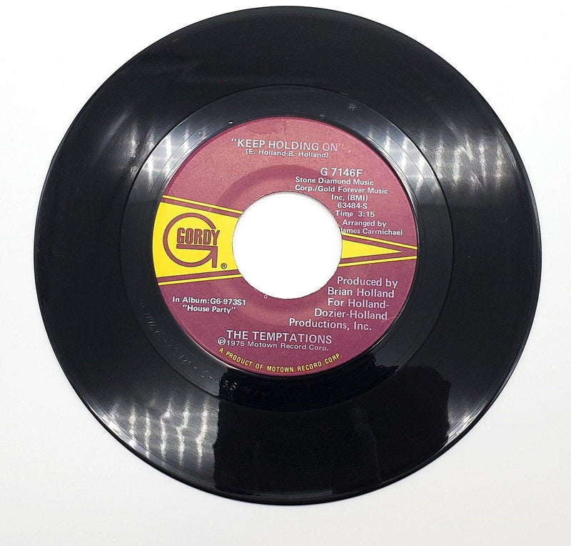 The Temptations Keep Holding On 45 RPM Single Record Gordy 1975 G 7146F 1