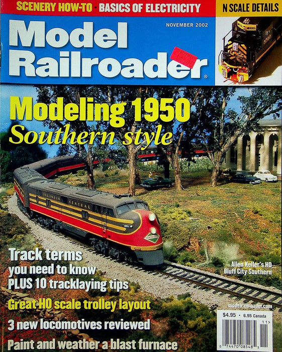 Model Railroader Magazine November 2002 Vol 69 No 11 Modeling 1950 Southern