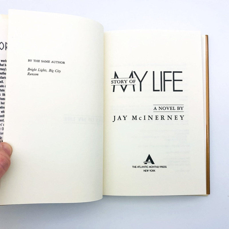 Story Of My Life Hardcover Jay McInerney 1988 Growing Up 1980s New York City 1 7