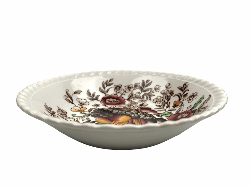 Johnson Bros Windsor Ware Pomona Salad Bowl 5.25" England Vintage Brown Basket 6