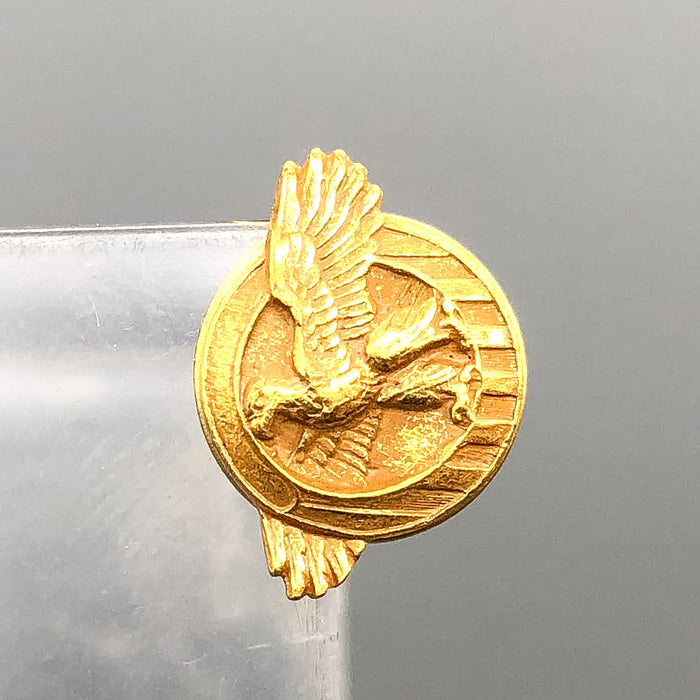 Ruptured Duck Honorable Discharge Lapel Button WW2 Gold Tone 1/2" 4