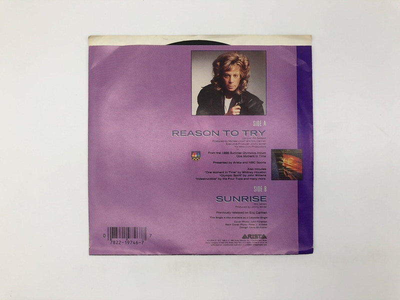 Eric Carmen Reason To Try Record 45 Single AS1-9746 Arista 1988 Summer Olympics 2