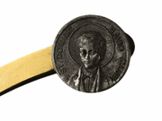 St. Dominic Savio Club Lapel Pin Silver Tone Italy Vintage 3