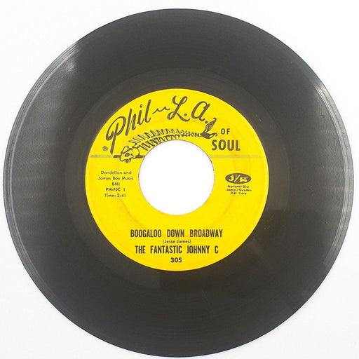The Fantastic Johnny C Boogaloo Down Broadway 45 Single Record Phil LA Of Soul 1