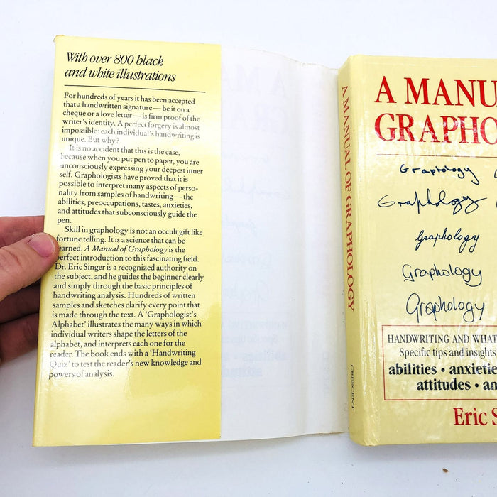 A Manual Of Graphology Hardcover Eric Singer 1987 Handwriting What It Reveals 6