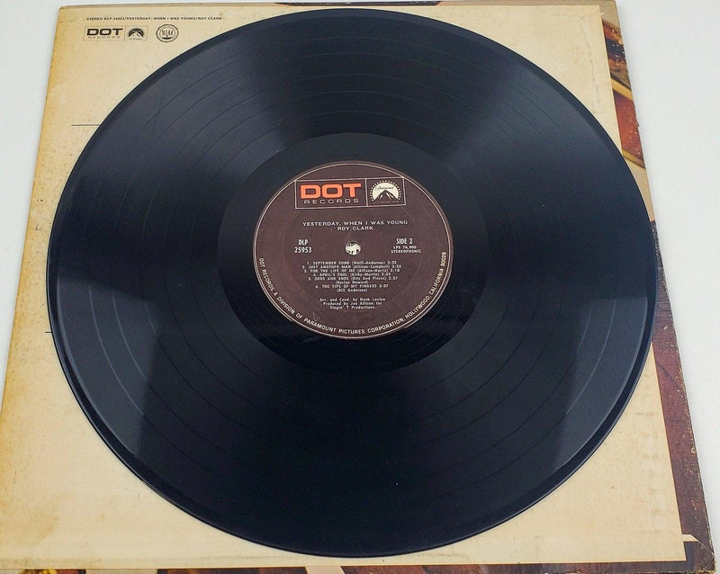Roy Clark Yesterday, When I Was Young 33 LP Record Dot 1969 6