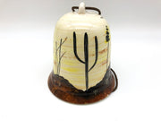 Vintage Ceramic Wind Chime Bell Tucson Arizona Southwestern Style Hand Painted 8