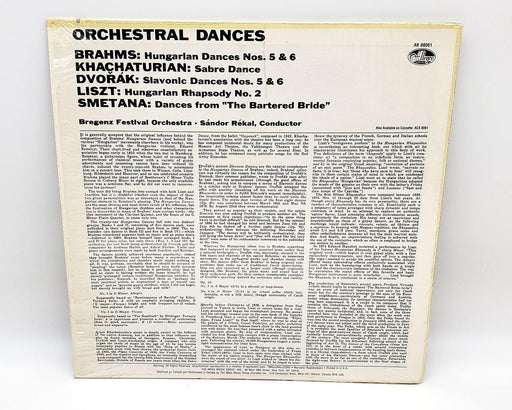 Johannes Brahms Orchestral Dances Hungarian, Dvorak 33 RPM LP Record Allegro 2