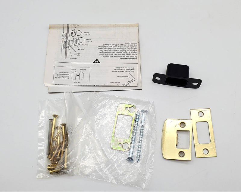 Schlage Interior Knob & Deadbolt Set Antique Brass F159N 609 GEO w/ 2 Latches