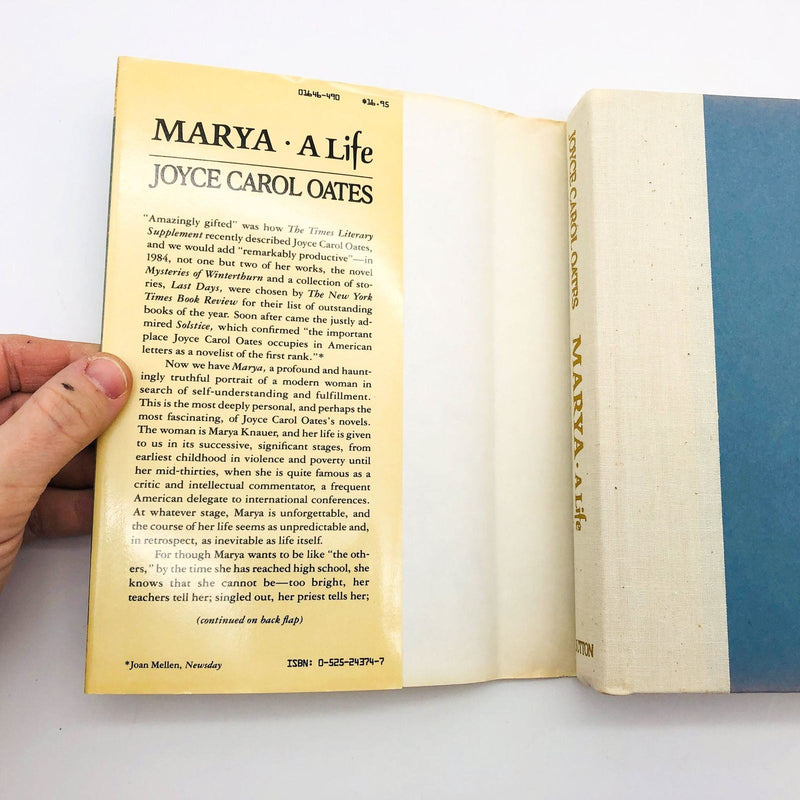 Joyce Carol Oates Book Marya A Life Hardcover 1986 1st Trade Edition Women 6
