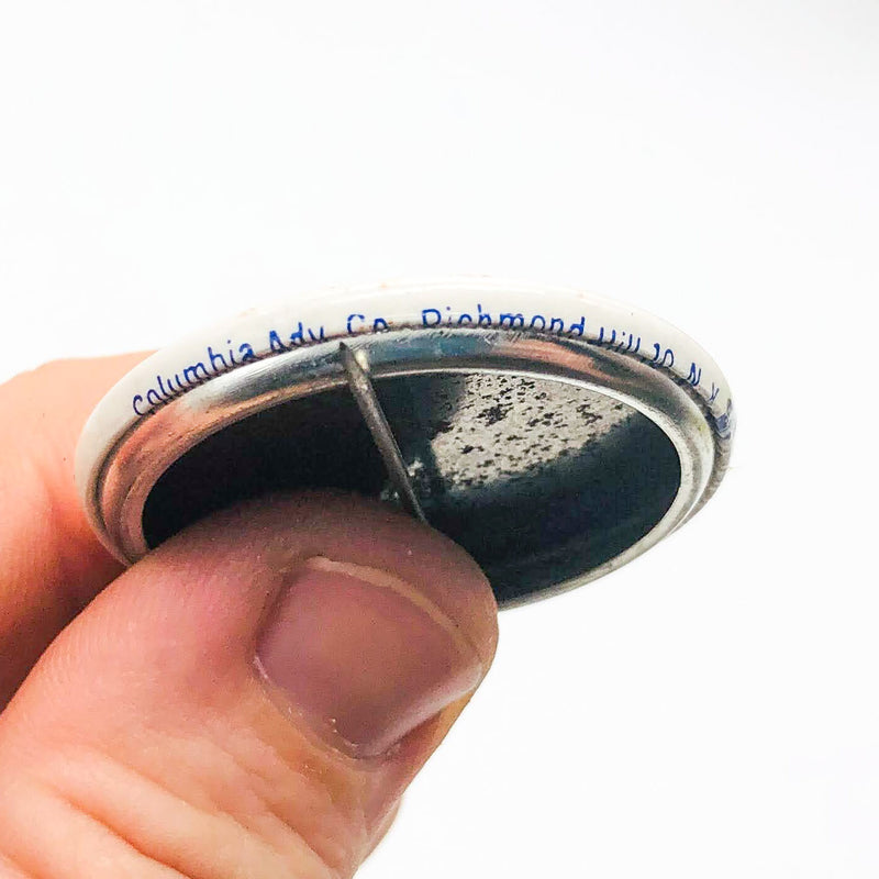 Veterans For The President Button 1.25" Pinback Vintage Columbia Advertising NYC