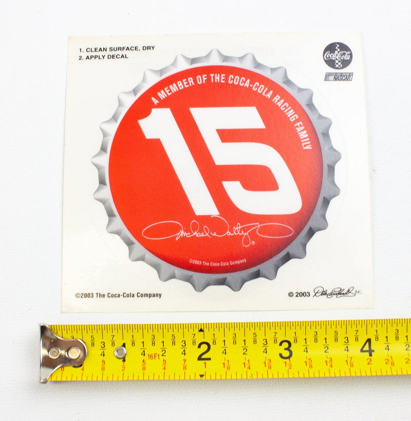 Michael Waltrip Signature Coca Cola Bottle Cap Decal - Nascar | Lot of 12 2