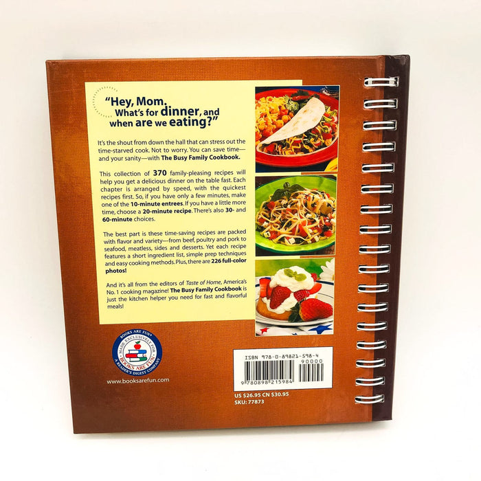 The Busy Family Cookbook Spiral Bound 2007 1st Edition 370 Recipes Dinner 2