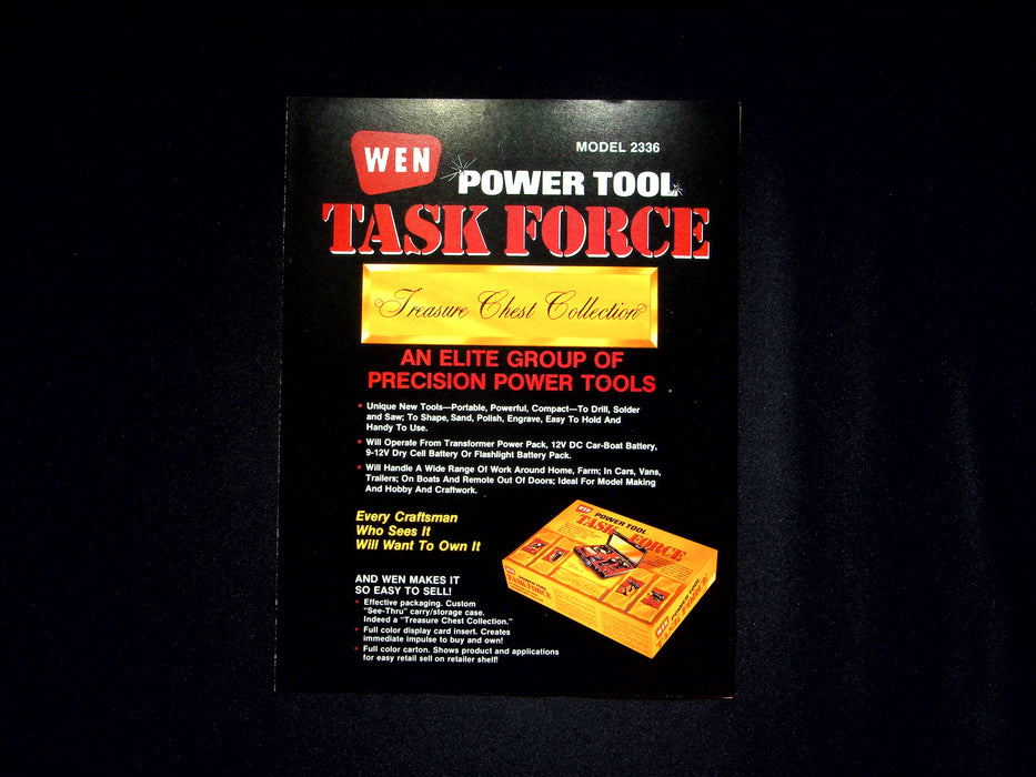 WEN Products Power Tools Brochures Hobby Center Kit, Taskforce & Superstructured