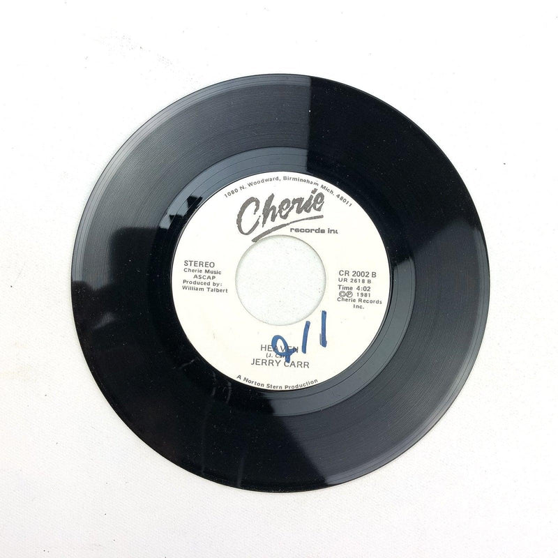 Jerry Carr Keep On Comin' Back / Heaven 45 RPM 7" Single Record Cherie 1981 3