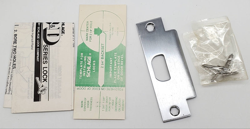 Schlage Door Knob Satin Chrome 626 Privacy Door Lock HAN D40S BS NOS Rust Spots 8