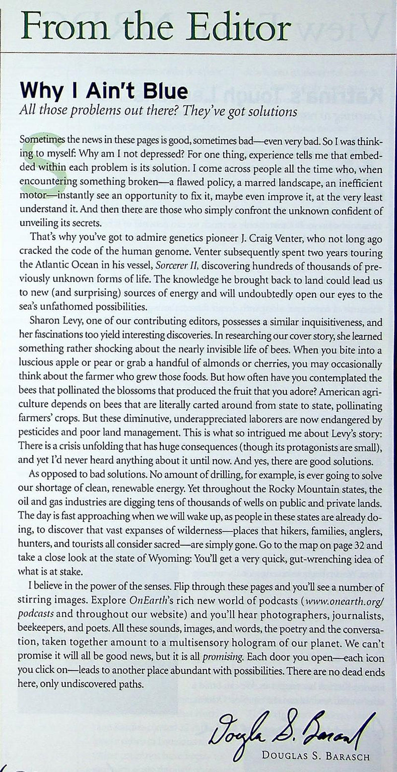 On Earth Magazine 2006 Vol 28 # 2 Hive Collapse, Shasta Dam in Sacramento 3