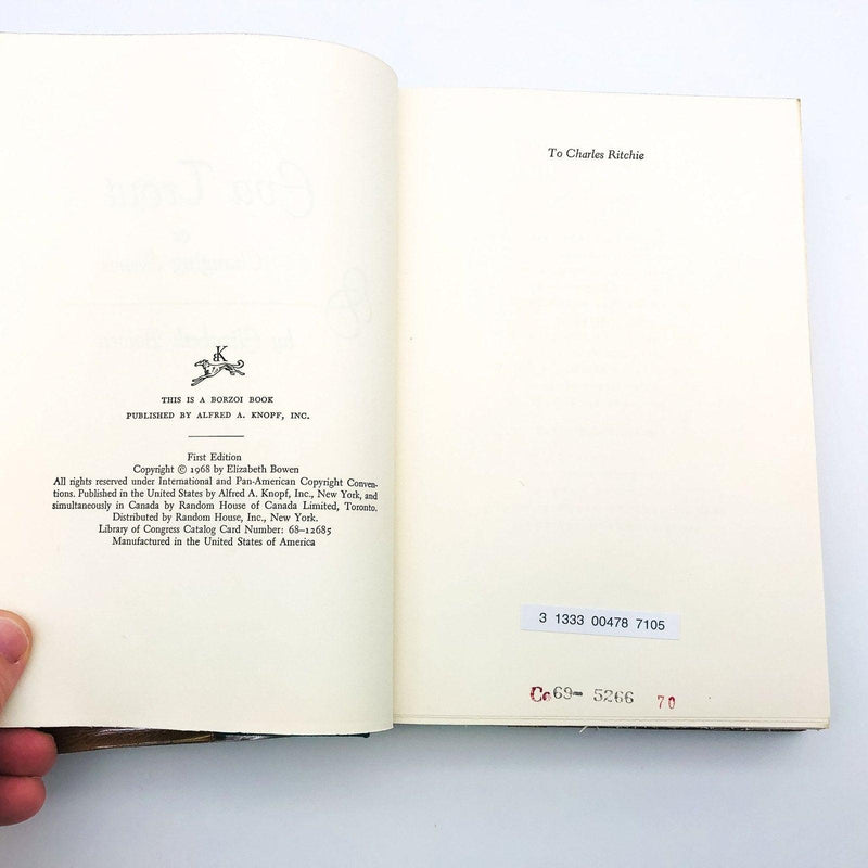 Eva Trout Hardcover Elizabeth Bowen 1968 Tragedy Comedy Growing Up Ex Lib 1st Ed 9