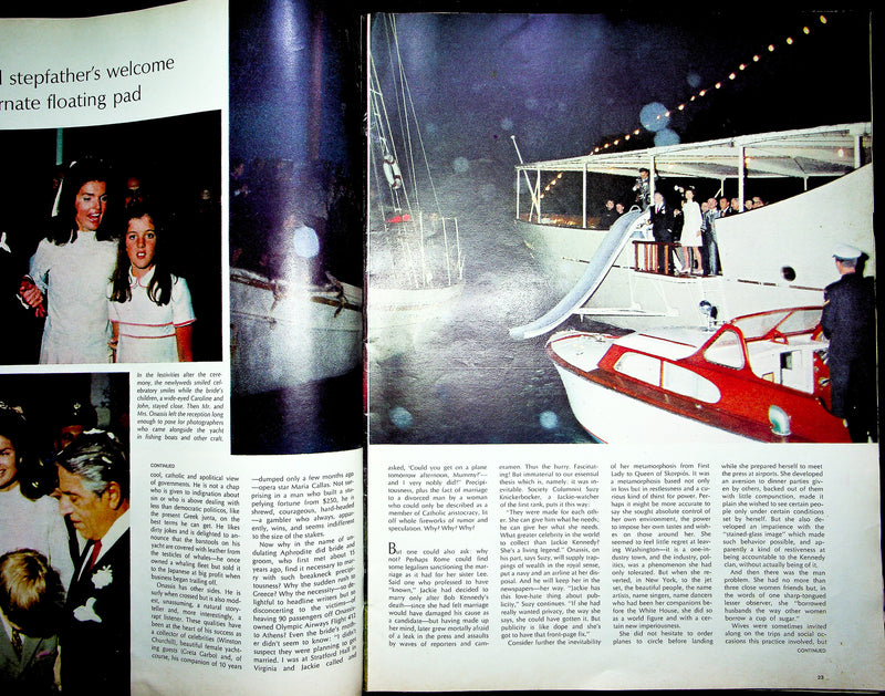 Life Magazine November 1 1968 Jacqueline Kennedy Onassis Wedding Skorpios Island 5