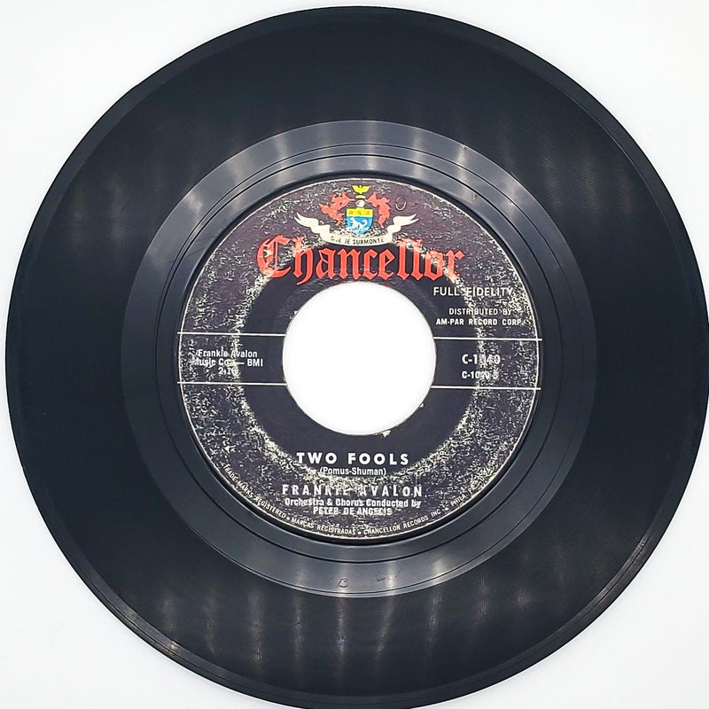 Frankie Avalon Just Ask Your Heart Record 45 RPM Single C-1040 Chancellor 1959 2