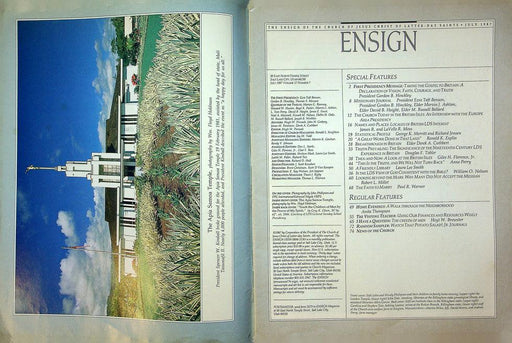 Ensign Magazine July 1987 Vol 17 No 7 150 Years Of The Church In British Isles 2