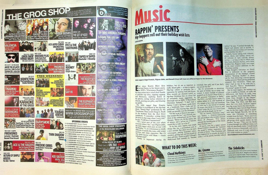 Cleveland Scene Magazine December 2010 Indie Rappers Sage Francis Pigeon John 3