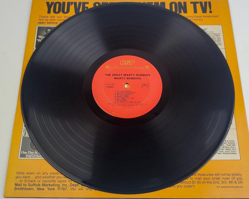 The Great Marty Robbins 33 RPM LP Record CSP 1983 P 17159 4