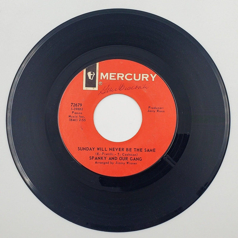 Spanky And Our Gang Sunday Will Never Be The Same 45 Single Record Mercury 1967 1