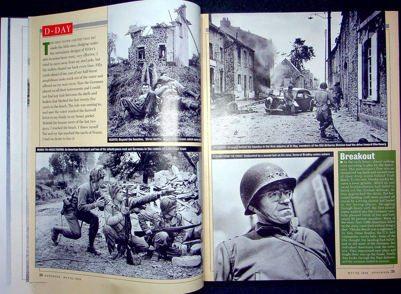 Newsweek Magazine May 21 1994 D-Day Stories Photos 1st Landing WW2 Invasion
