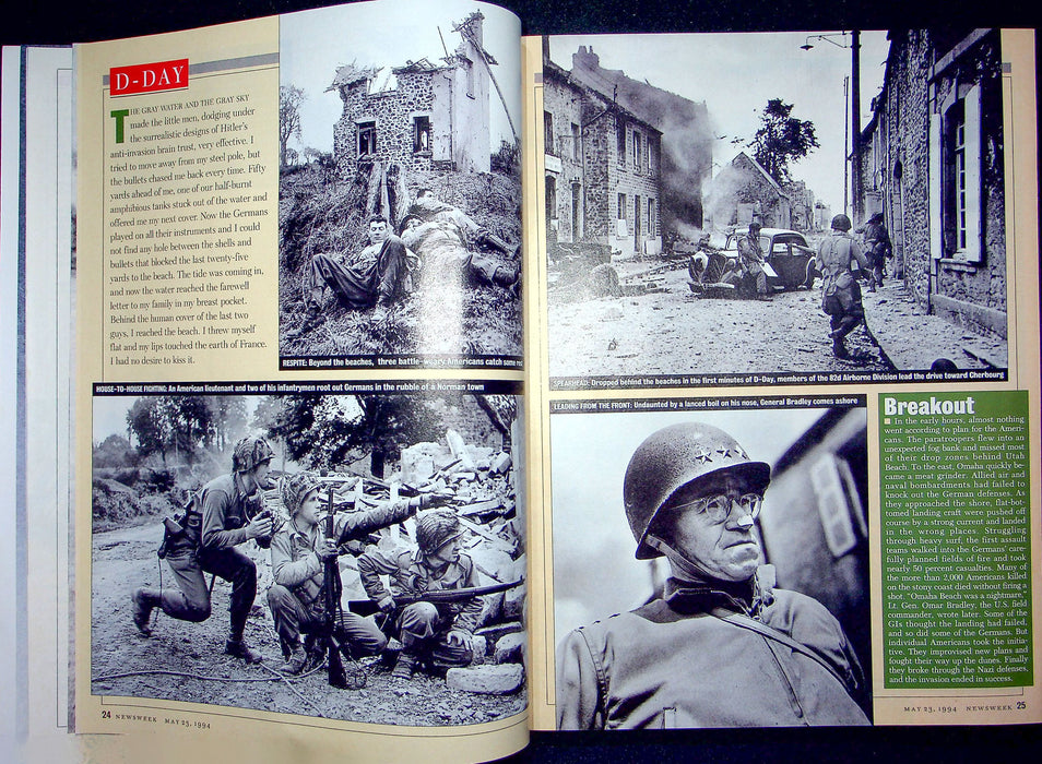 Newsweek Magazine May 21 1994 D-Day Stories Photos 1st Landing WW2 Invasion