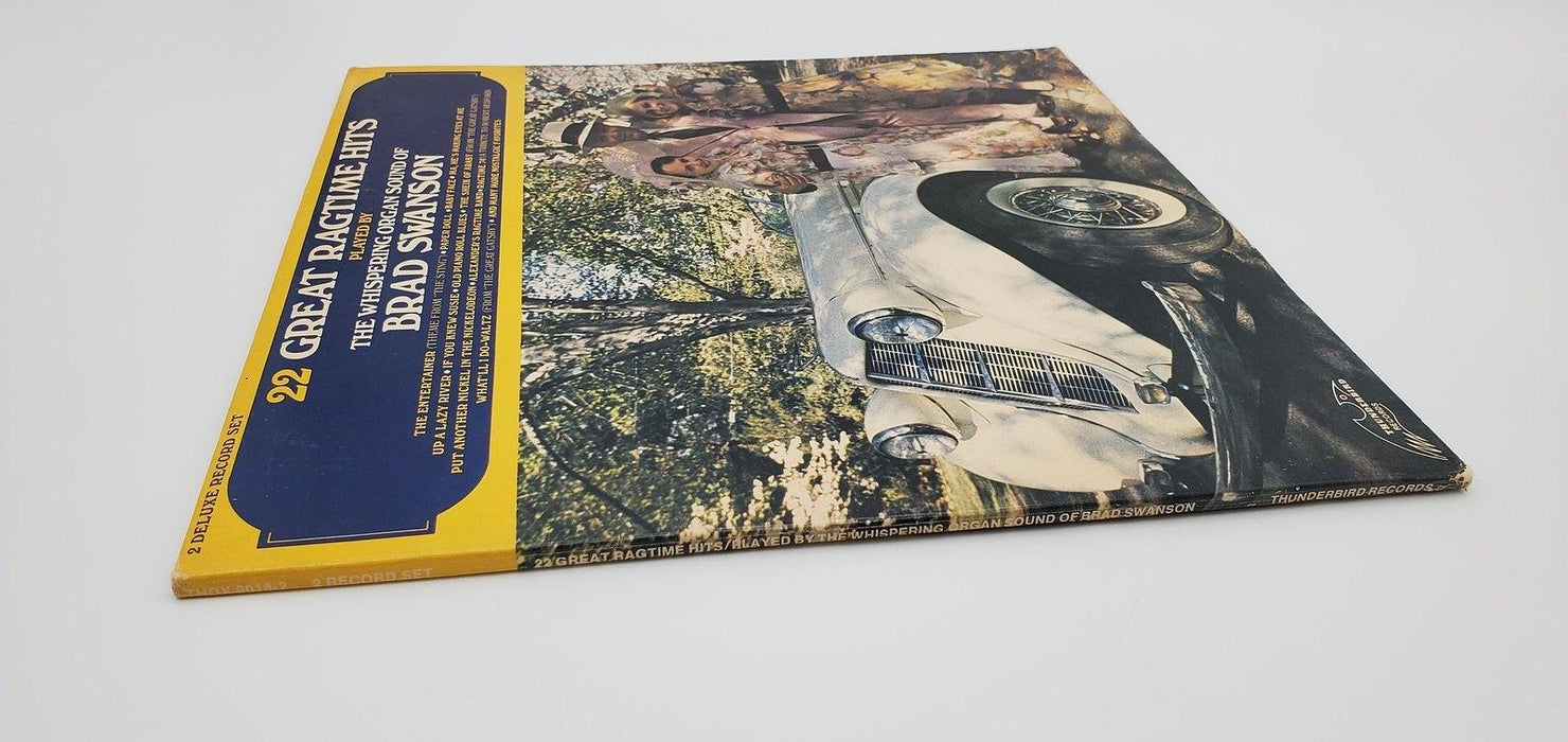 Brad Swanson 22 Great Ragtime Hits 33 RPM 2xLP Record Thunderbird 1974 3