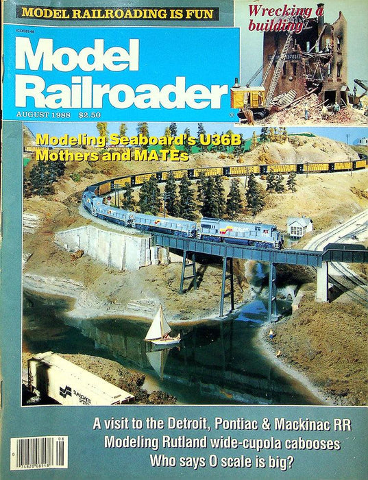 Model Railroader Magazine August 1988 Vol 55 No 8 Modeling Seaboard's U36B