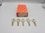 5x Yale RN13 1/2 Key Blanks JE Keyway Nickel Silver 5 Pin NOS 3