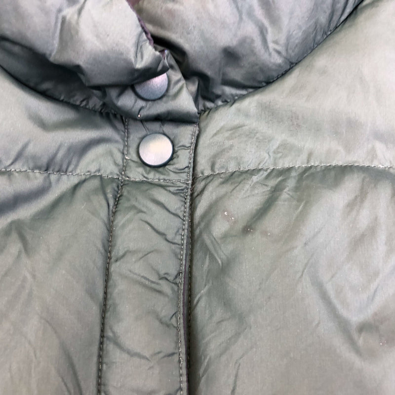 Puffer Vest Mens Large Reverseable Green Blue Pockets Branded Selman and Company