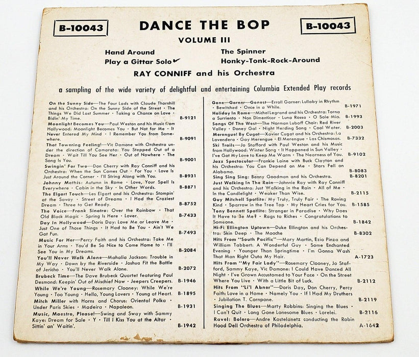 Ray Conniff Dance the Bop! Vol 3 45 RPM Single Record Columbia B-10043 2