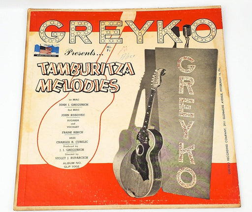 Greyko Orchestra Tamburitza Melodies Record 33 RPM LP GLP-1001 Greyko 1