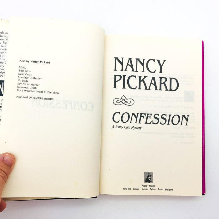 Confession Hardcover Nancy Pickard 1994 Police Wife Murder Suicide 1st Edition 7