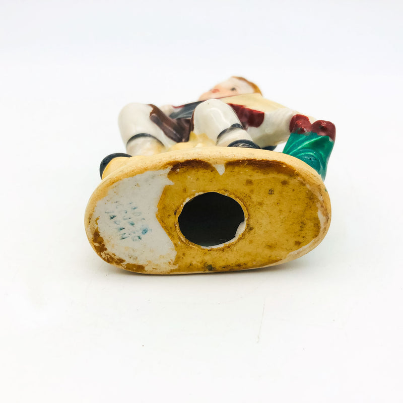 Occupied Japan Figurine Kewpie Musician Music Boy Playing Fiddle Violin 4" Cpy1