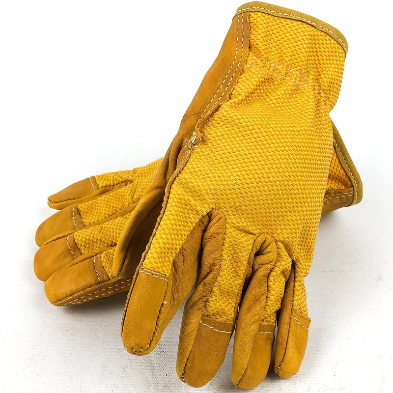 Leather Gloves Work 2 Pairs Driver Safety Large Bucko Grain Palm Knoxville B1623 4
