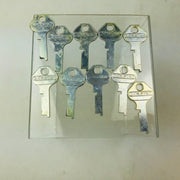 10x Master Lock Co 1718 Key Blanks Vintage Master Padlock Uncut New Old Stock 7