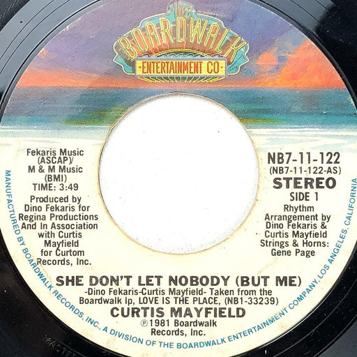 Curtis Mayfield 45 RPM 7" You Get All My Love / She Don't Let Nobody But Me 1