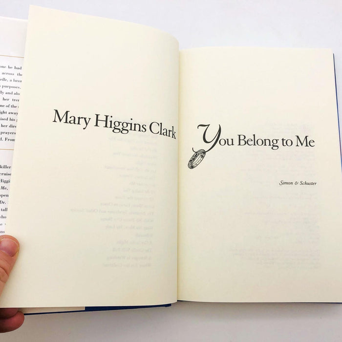 You Belong To Me Mary Higgins Clark Hardcover 1998 1st Editio Cruise Ship Cpy1 7