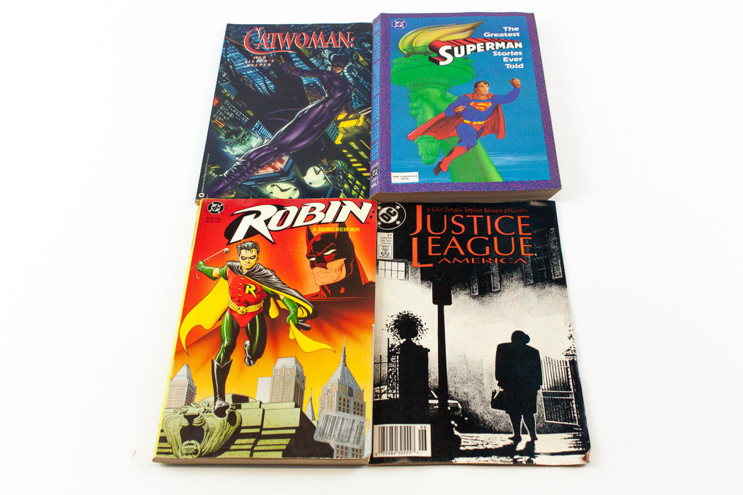 DC Comics: Robin, Catwoman Superman & Justice League America - Lot Of 4 Comics