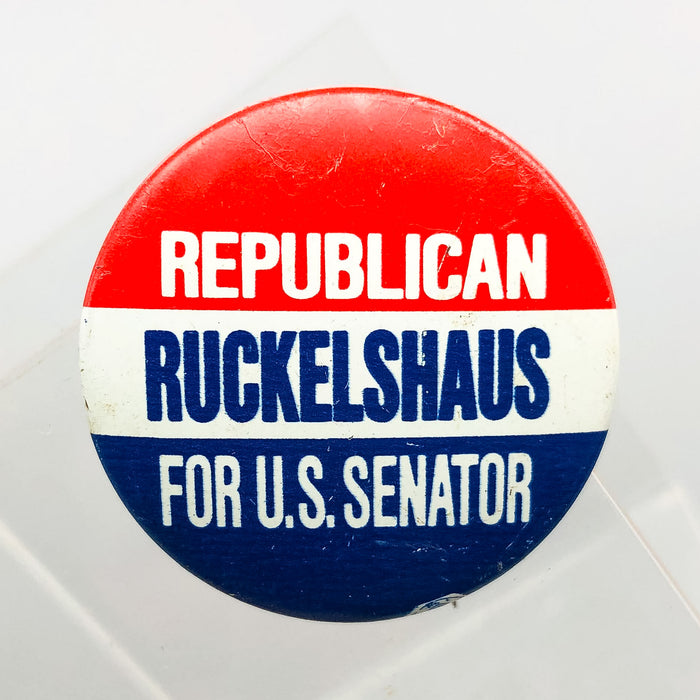 Republican Ruckelshaus For U.S. Senator Button Pin 1.25" Political Campaign 1