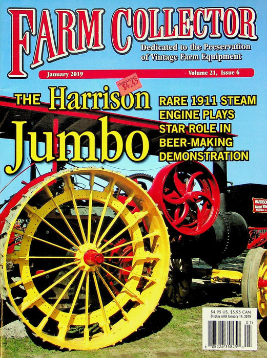 Farm Collector Magazine January 2019 Vol 21 # 6 Harrison Jumbo