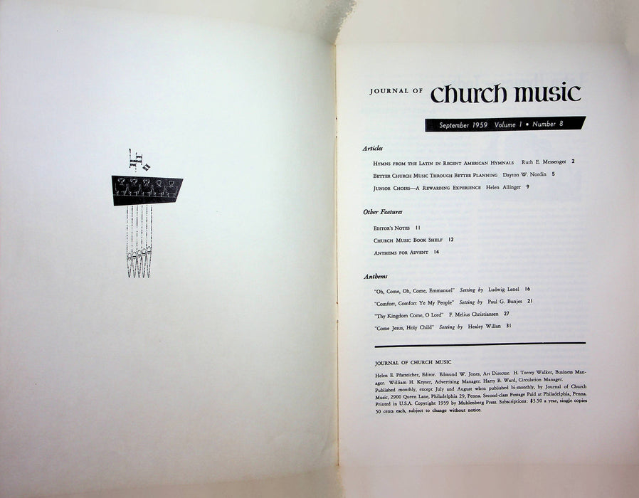 Journal of Church Music Magazine Sep 1959 Better Church Music Better Planning 4