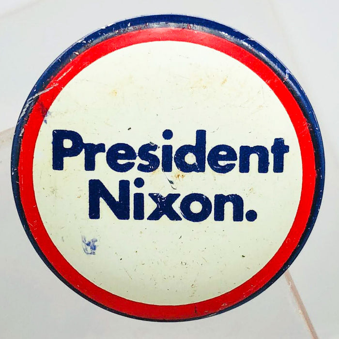 President Nixon Button 1" Pin Presidential Political Campaign Red White Blue 4