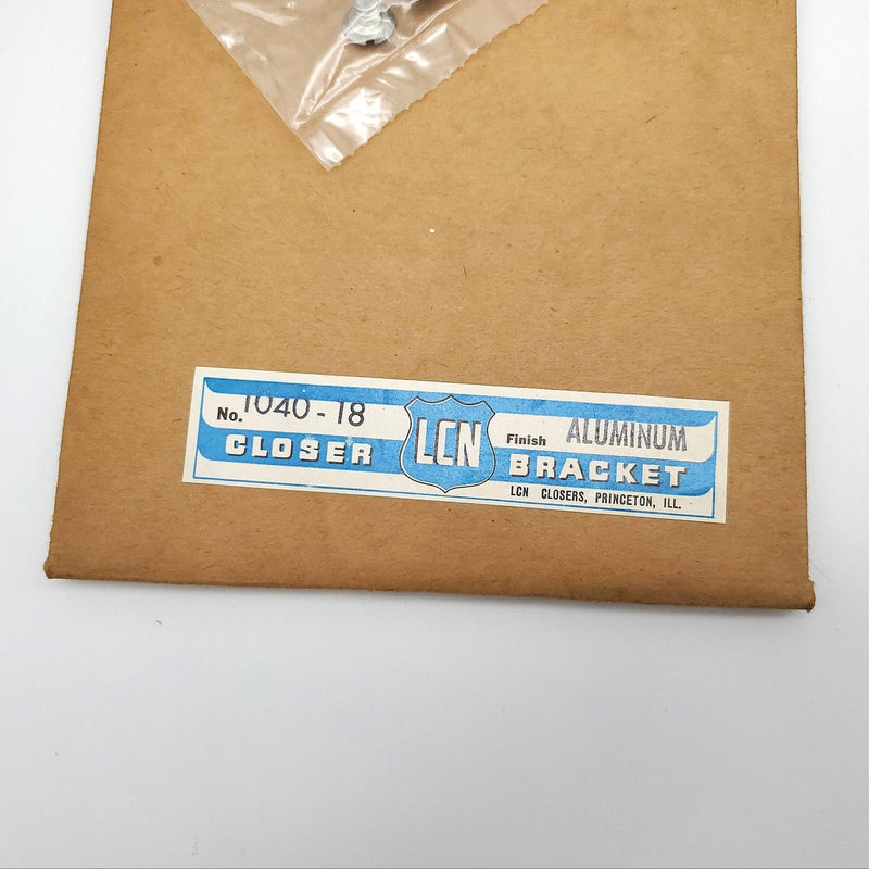 LCN 1040-18 Closer Bracket Drop Plate Aluminum Finish For 1040 Closer NOS